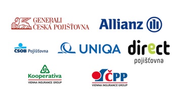 Loga pojišťoven, se kterými Rovnámplechy.cz spolupracuje při vyřizování pojistných událostí